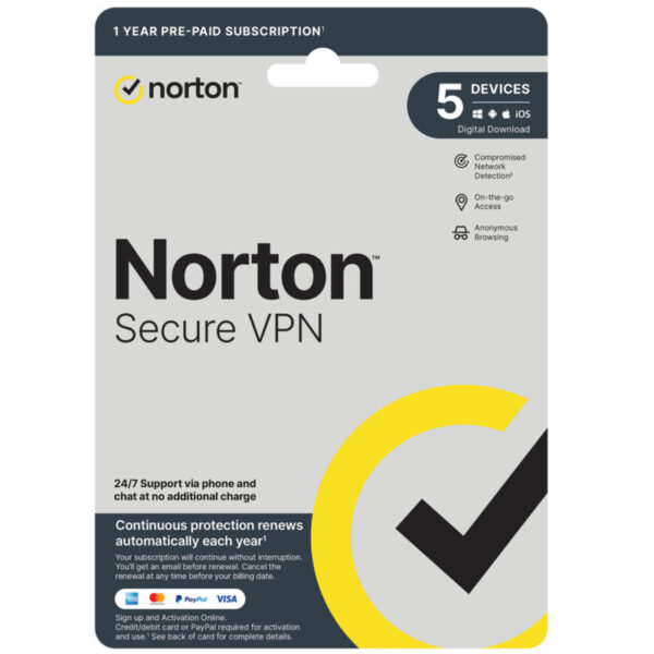 Norton Wifi Privacy 1U 5D 1 Yr