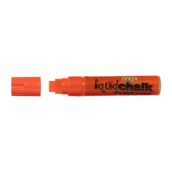 Texta Liq Chalk Dry Wipe Ornge